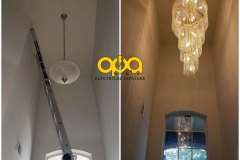Gold-Crystal-Chandelier-Install