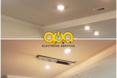 Rectangular-Floating-Glass-Globe-LED-Chandelier-Install